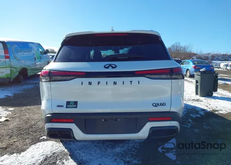 2025 Infiniti Qx60 Luxe z USA, uszkodzony, nr VIN 5N1AL1FS5SC337786